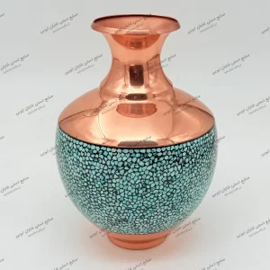 بلونی فیروزه دست‌ساز با سنگ فیروزه نیشابور ۲۵ سانتی‌ متری