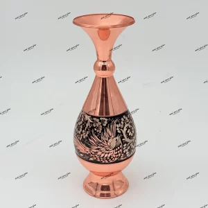 گلدان صراحی الماس تراش ۲۵ سانتی‌متری با طراحی لوکس