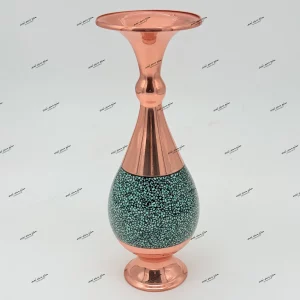 گلدان صراحی فیروزه ۲۵ سانتی‌ متری با طراحی زیبا